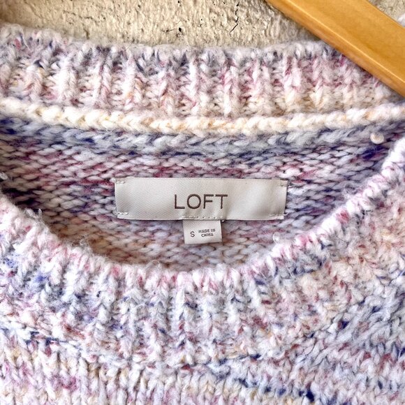 Loft Crew Neck Sweater Space Dye Color Size S - Picture 3 of 5